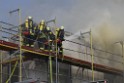 Dachstuhlbrand Koeln Poll Geislarerstr P223